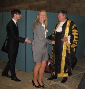 Opening the Legal Year with the Lord Chancellor, Ken Clarke (and JLD Chair Heidi Sandy)