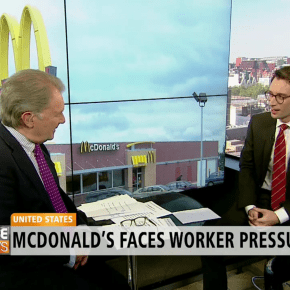 Minimum wage protestors seek to influence corporate&nbsp;America