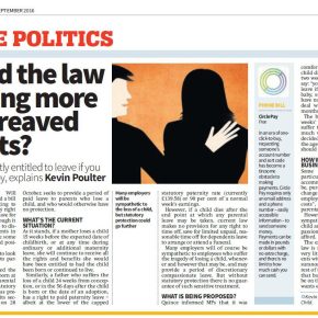 Office Politics: Should the law be doing more for bereaved&nbsp;parents?